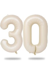 Beysüs Krem Bej 30 Rakam Folyo Balon 80 cm - Beysüs