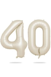 Beysüs Krem Bej 40 Rakam Folyo Balon 80 cm - Beysüs