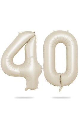 Beysüs Krem Bej 40 Rakam Folyo Balon 80 cm - 1
