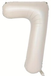 Beysüs Krem Rengi 7 Rakam Folyo Balon 80 cm - Beysüs