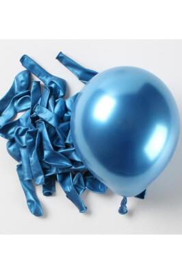 Beysüs Krom Balon Mavi 12 İnç 10 lu - 1