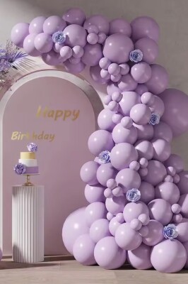 Beysüs Lila Makaron Balon 20 adet 12inç - 7
