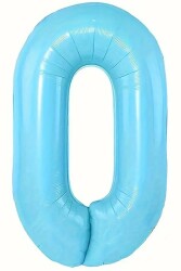Beysüs Mavi 0 Rakam Folyo Balon 80 cm - Beysüs