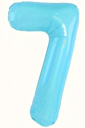 Beysüs Mavi 7 Rakam Folyo Balon 80 cm - Beysüs