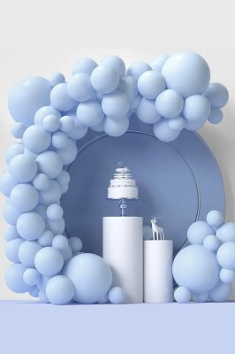 Beysüs Mavi Makaron Balon 20 adet 12inç - 1
