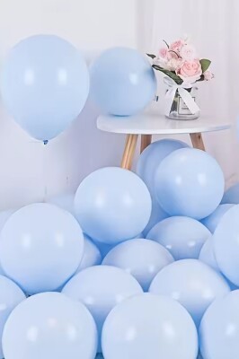 Beysüs Mavi Makaron Balon 20 adet 12inç - 4