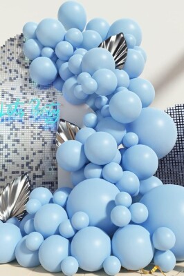 Beysüs Mavi Makaron Balon 20 adet 12inç - 6