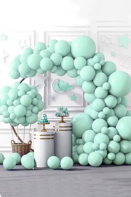 Beysüs Mint Yeşili Makaron Balon 20 adet 12inç - 2