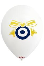 Beysüs Nazar Boncuğu Beyaz Baskılı Balon 10 lu - Beysüs