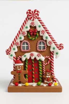 Beysüs Özel Koleksiyon Büyük Dekoratif Yılbaşı Şeker Ev - 1