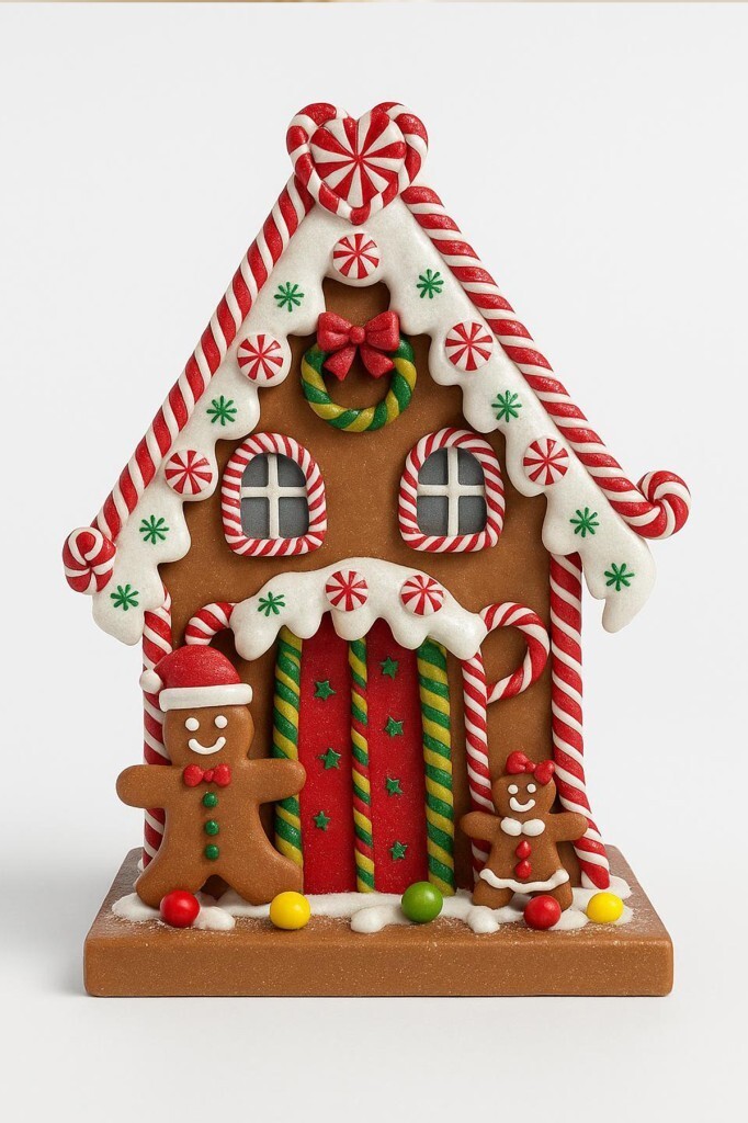 Beysüs Özel Koleksiyon Büyük Dekoratif Yılbaşı Şeker Ev - Beysüs