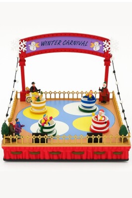 Beysüs Özel Koleksiyon Hareketli Yılbaşı Eğlence Parkı Dekoru - 1