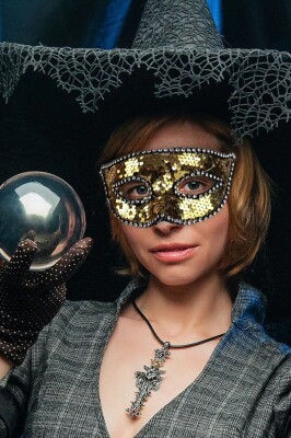 Beysüs Parti Balo Maskesi Payetli Gold - 2