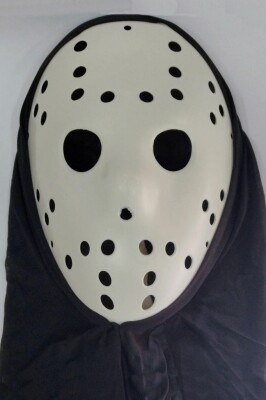 Beysüs Parti Maskesi Beyaz Jason Tüllü Maske - 1