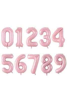 Beysüs Pembe 7 Rakam Folyo Balon 80 cm - 2