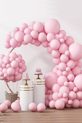 Beysüs Pembe Makaron Balon 20 adet 12inç - 2