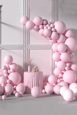 Beysüs Pembe Makaron Balon 20 adet 12inç - 5