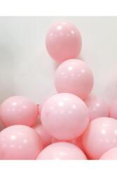 Beysüs Pembe Makaron Balon Soft Pastel Doğum Günü Balonu 20 Adet - Beysüs