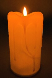 Beysüs Pilli Led Mum Kalın 15 cm - Beysüs