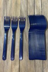 Beysüs Plastik Çatal Parti Çatal Lacivert - Beysüs