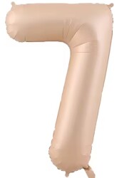 Beysüs Pudra Rengi Mat 7 Rakam Folyo Balon 100 cm - Beysüs