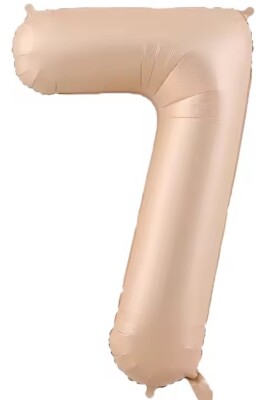 Beysüs Pudra Rengi Mat 7 Rakam Folyo Balon 100 cm - 1