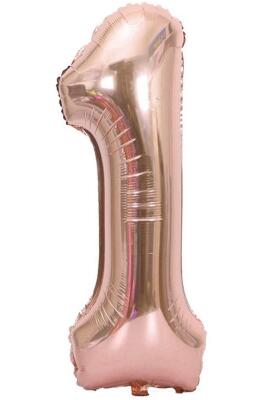 Beysüs Rakam Folyo Balon Rosegold 1 Rakam 40 İnç - 1