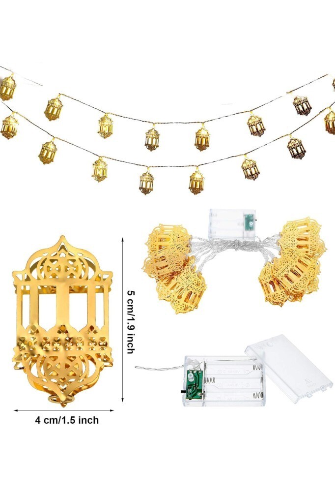 Beysüs Ramazan Kandil Model Dekoratif Pilli Led Işık 2 Metre - 5