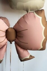 Beysüs Retro Fiyonk Folyo Balon Pembe - 3