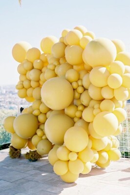 Beysüs Sarı Makaron Balon 20 adet 12inç - 2