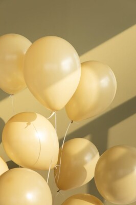 Beysüs Sarı Makaron Balon 20 adet 12inç - 3