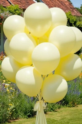 Beysüs Sarı Makaron Balon 20 adet 12inç - 7