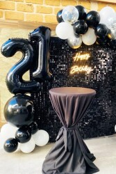 Beysüs Siyah 21 Rakam Folyo Balon - 4