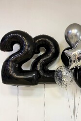 Beysüs Siyah 22 Rakam Folyo Balon - 2