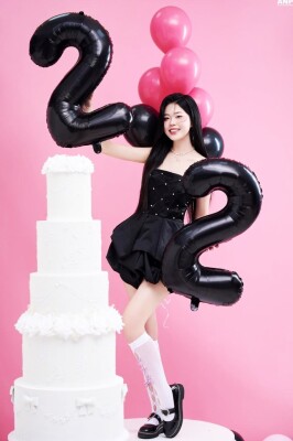 Beysüs Siyah 22 Rakam Folyo Balon - 6