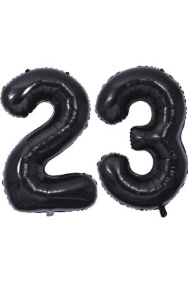 Beysüs Siyah 23 Rakam Folyo Balon - 1