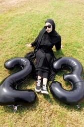 Beysüs Siyah 23 Rakam Folyo Balon - 4