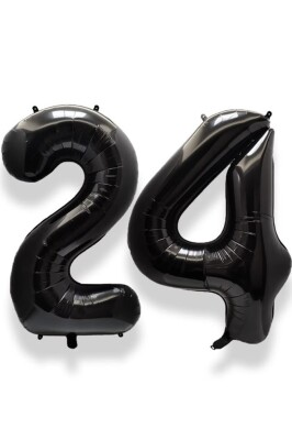 Beysüs Siyah 24 Rakam Folyo Balon - 1