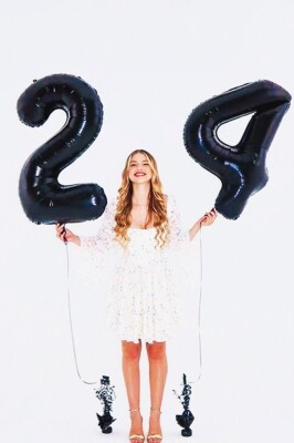 Beysüs Siyah 24 Rakam Folyo Balon - 3