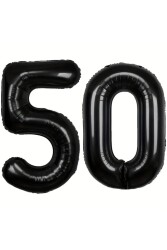 Beysüs Siyah 50 Rakam Folyo Balon - Beysüs