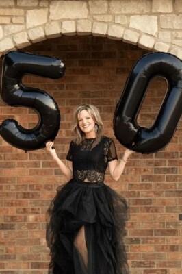 Beysüs Siyah 50 Rakam Folyo Balon - 3