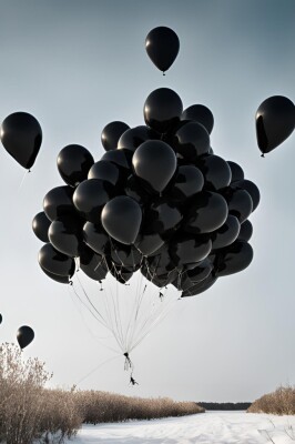 Beysüs Siyah Lateks Balon 20 adet 12inç - 3