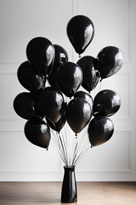 Beysüs Siyah Lateks Balon 20 adet 12inç - 4