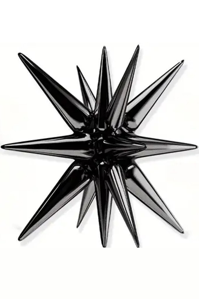 Beysüs Siyah Starburst Kutup Yıldızı Folyo Balon - 1