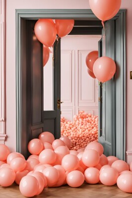 Beysüs Somon Makaron Balon 20 adet 12inç - 5
