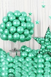 Beysüs Yeşil Krom Balon 7 adet 12inç - Beysüs