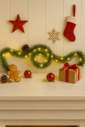 Beysüs Yılbaşı 5 Metre Çam Garland Peri Led Işık Seti Dekoratif Süsleme - 5