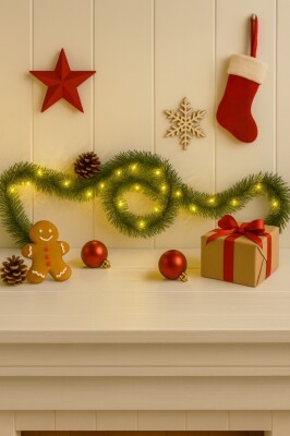 Beysüs Yılbaşı 5 Metre Çam Garland Peri Led Işık Seti Dekoratif Süsleme - 5