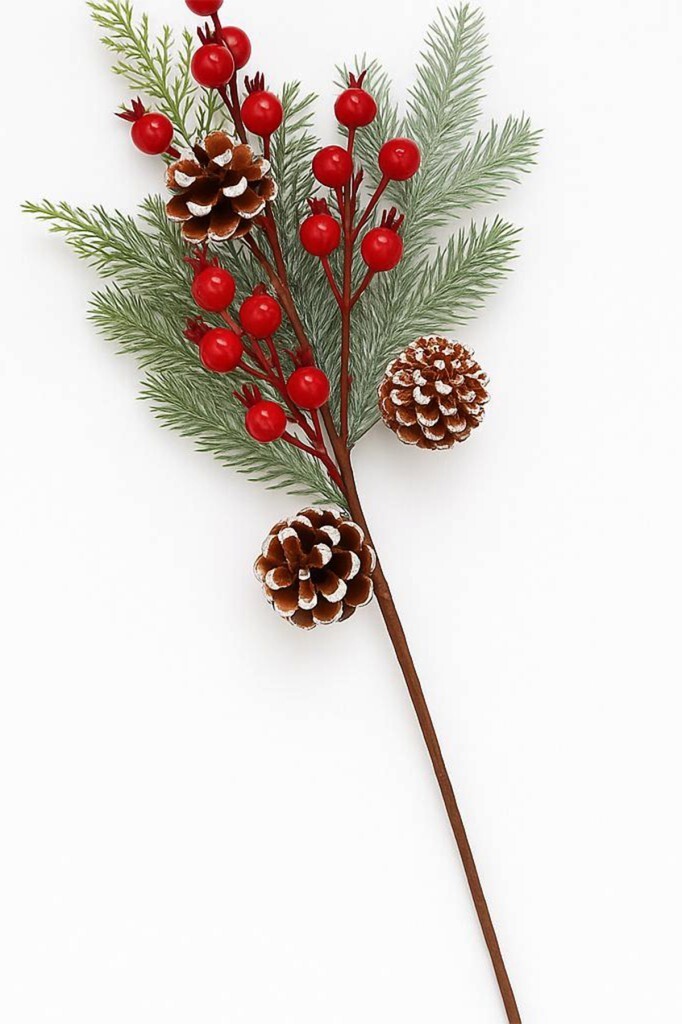 Beysüs Yılbaşı Ağaç Süsü 60 cm Kozalaklı Kokina Dalı - 2