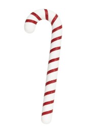 Beysüs Yılbaşı Ağaç Süsü Baston Şeker Çubuğu 30 cm Kırmızı Beyaz - 2